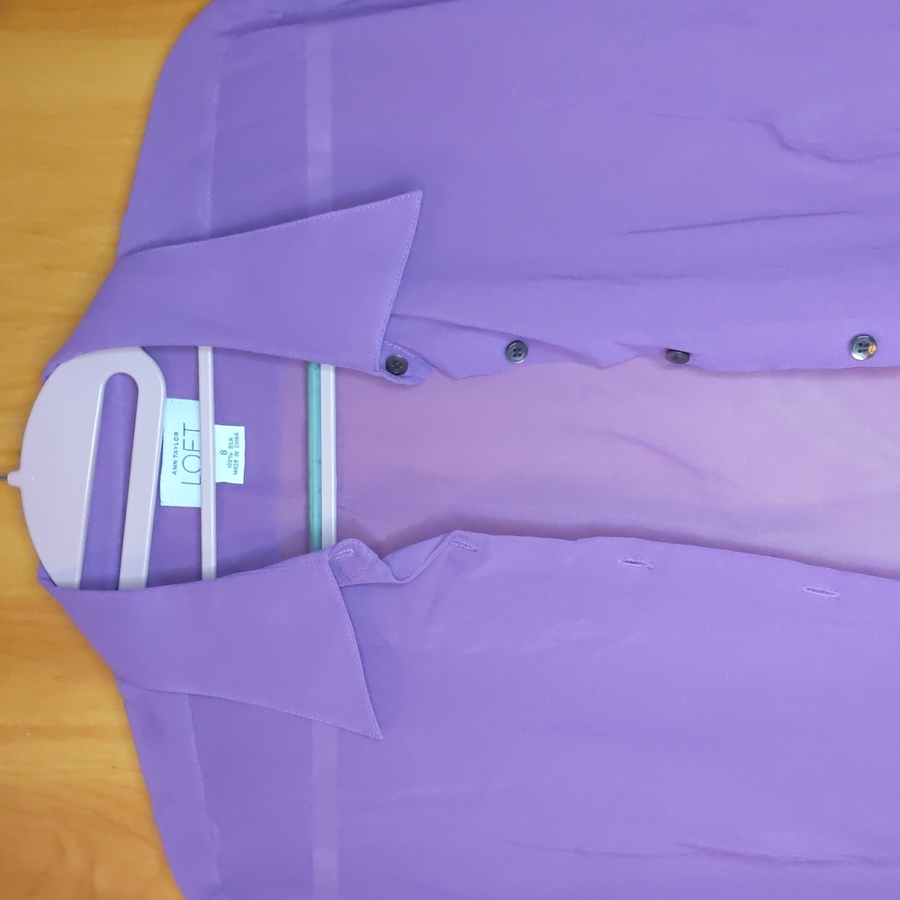 Loft Silk Button Down - image 2